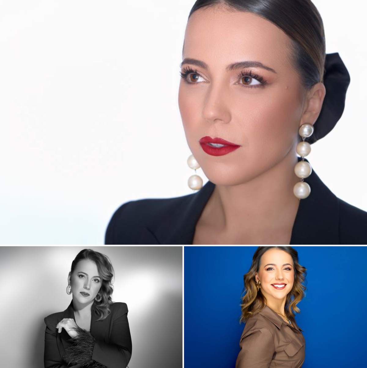 Uma única sessão. Três retratos.